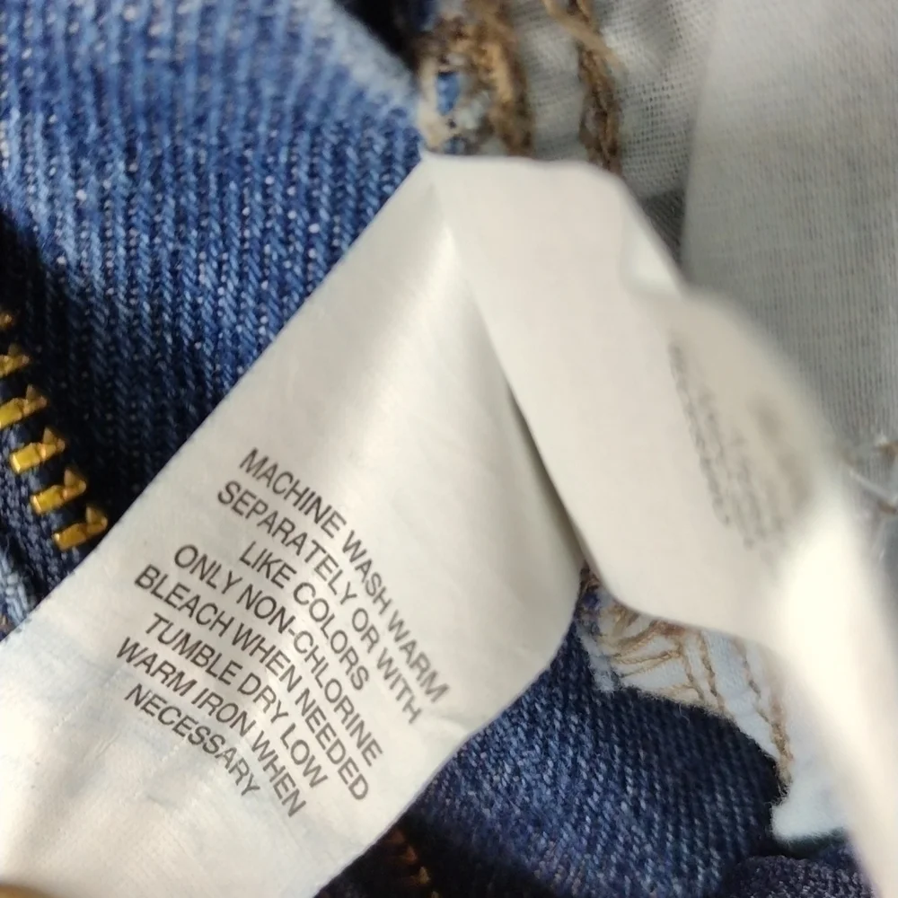 Children's Place Blue Medium Wash Five Pocket Mid Rise Button Zip Boot Cut Jeans